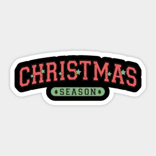 Retro Christmas Season Sticker